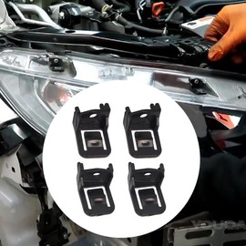 Lanphitus 4Pcs Upper Headlight Lamp Lens Housing Mount Bracket Retainer Clip Left Right For Honda Civic 2016-2021 For Acura TLX 2021-2023 33155-TBA-A01 33105-TBA-A01
