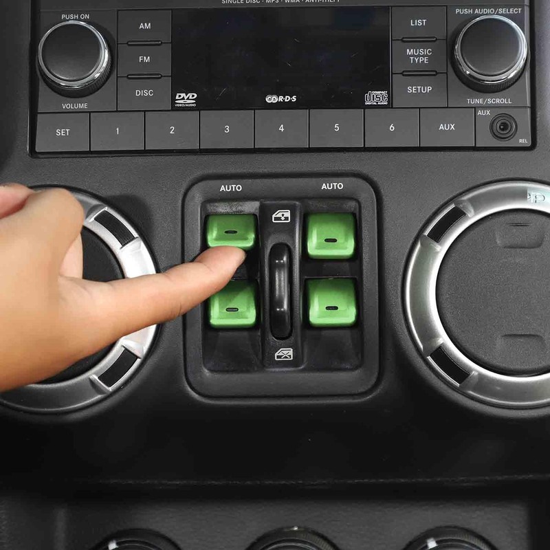 Voodonala for Jeep JK JKU 2012-2018 Window Control Switch Button