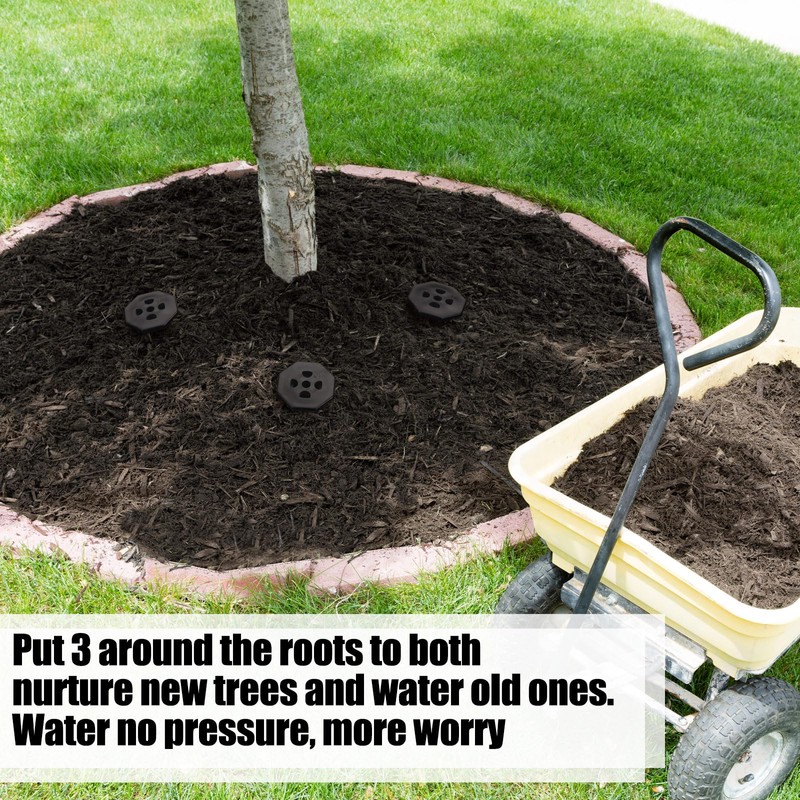 Briwooody 6 Pack 8 inch Garden Watering Stake Large UV-Protected