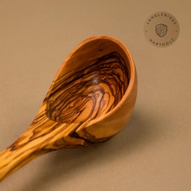 das Olivenholzbrett® Olive Wood Ladle / Handmade Wooden Ladle / Olive Wood Soup Ladle / Wooden Ladles / Length Approx. 25 cm