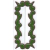 Ceramic House Numbers & Letters, Green & White, Tile Size: