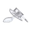 Landofgenie Large Shield Adult Size Pacifiers Butterfly Shape Transparent Design
