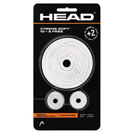HEAD Xtreme Soft Racquet Overgrip - Tennis Racket Grip Tape - 12-Pack, White