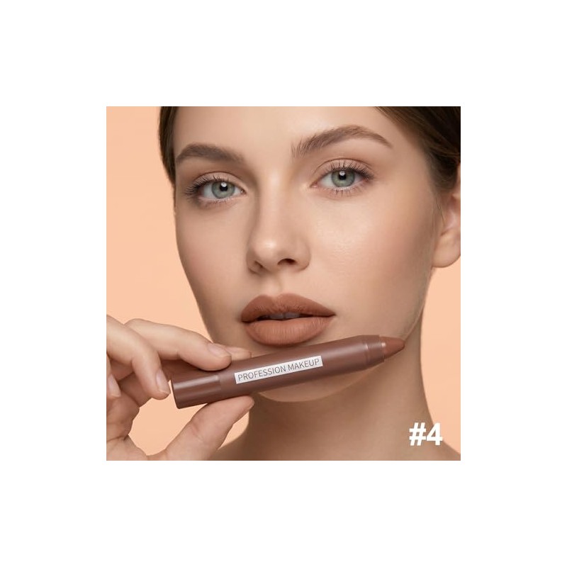 Erinde Lápiz de Labios Mate Velvet, Lápiz Labial Cremoso de