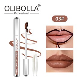 OLIBOLLA Peel-Off Lip Liner Stain - Long Lasting Waterproof Hydrating Formula with Hyaluronic Acid & Vitamin E - 3.5ml Makeup Cosmetic Eyeliner Lipliner Matte Moisturizer Moisture Hydrate Moisturizing 1#:_3#