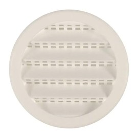 MAURICE FRANKLIN LOUVER PLW100 2" 2" W x 1/2" H, 1.5 sq.in, Polypropylene Round Screen Louver