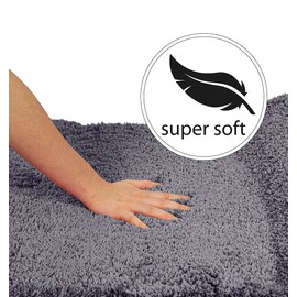 PANA fluffy bath mat in various colours and sizes • Bath mat made of soft microfibre – non-slip and washable • Shower mat