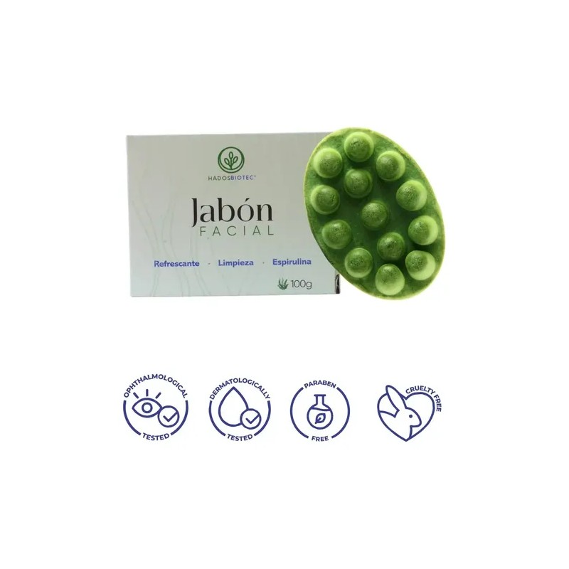 Jabón Facial Antiacné Con Espirulina