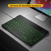 10 inch Wireless BT Keyboard Ultra-thin Rechargeable BT Keyboard Three-system