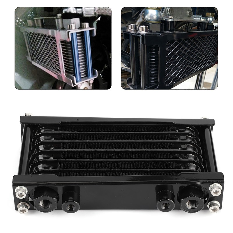 Engine Oil Cooler Universal Cooling Radiator Fit for Monkey Car