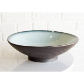 Ebros Gift Pack Of 4 Ceramic Zen Blue Dinner Entree Soup Deep Plates Or Shallow Bowls 36oz