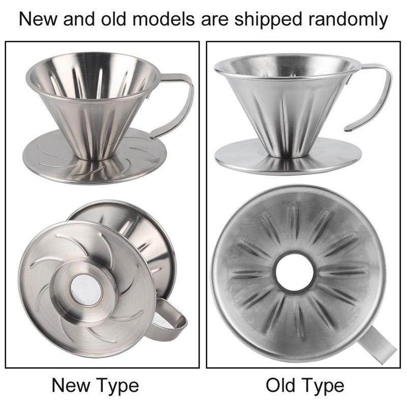 Stainless Steel Pour Over Coffee Dripper Cone Filter Cup Stand
