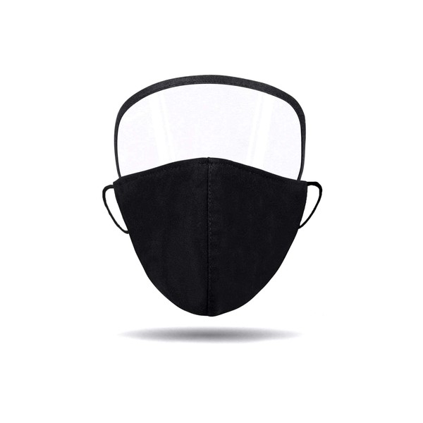GMS Saf8e Trends Cloth Face Mask with Eye Shield (Black)