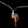 Alpine Corporation 93" L Indoor 10-Bulb Decorative Metal Dragonfly LED