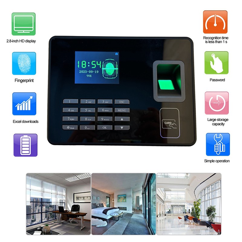 Smart Biometric Fingerprint Reader Password Employee Attendance Machine