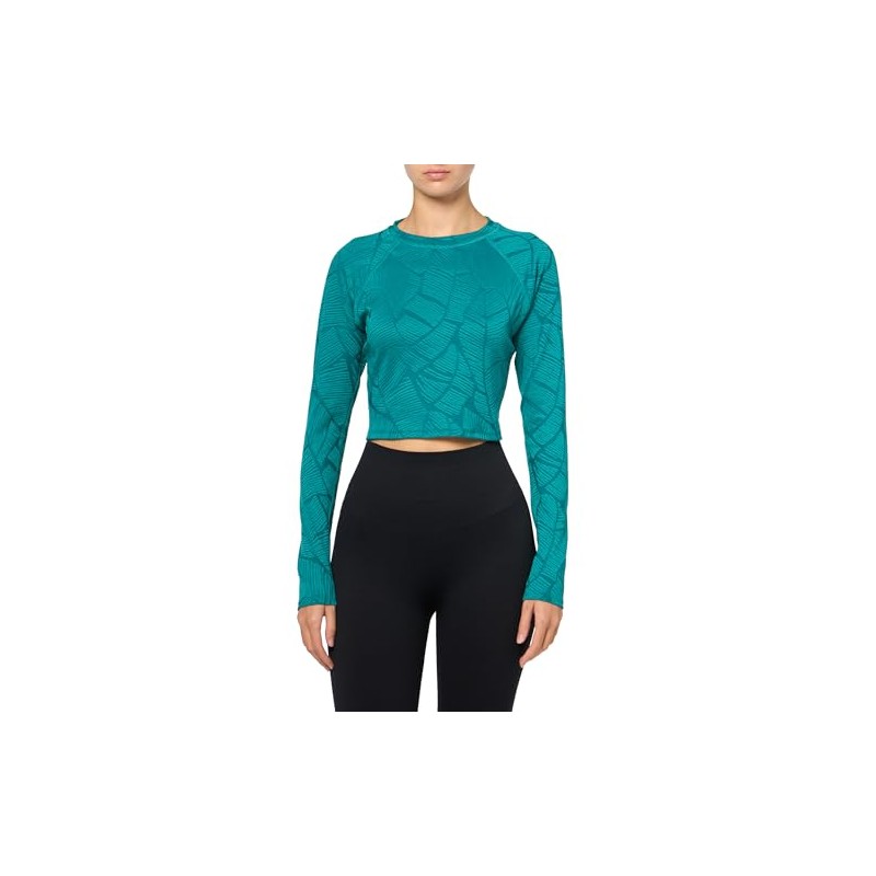 Body Glove Women's Standard Let It Be Long Sleeve Crop