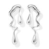Irregular Drip Earrings Gold Statement Earrings Waterdrop Earrings Liquid Metal