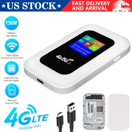 Portable Unlocked 5G LTE Wireless WiFi Router Mobile Broadband LCD MIFI Hotspot