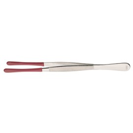 LINDNER Das Original Nickel Plated Coin Tweezers 120mm with Coated Ends