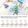 50Pcs Metal Hollow Binder Clips Multipurpose Durable Paper Clamps for