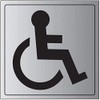 V Safety General Door-Disabled Toilet Sign - 150mm x 150mm