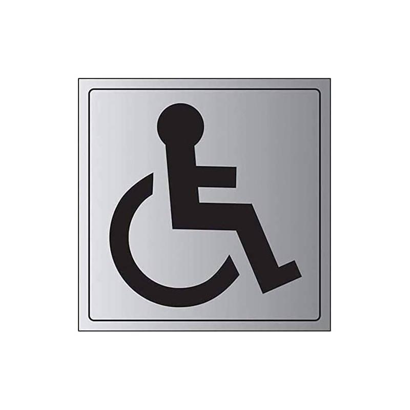 V Safety General Door-Disabled Toilet Sign - 150mm x 150mm