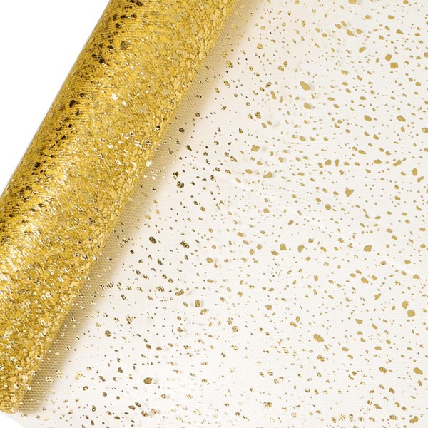 COLOFALLA 30 cm x 9 m Table Runner Gold Christmas