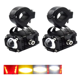 Generic W Por Lupa Faro Bicolor Alta Baja Estrobo/ojo Del Diablo