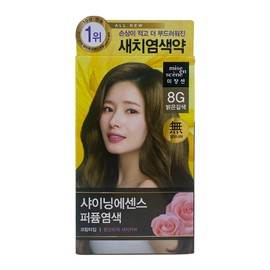Mise-en-scène All New Shining Essence Hair Dye 8G Light Brown 1ea / 미쟝센 올뉴 샤이닝에센스 염색약 8G 밝은갈색 1개