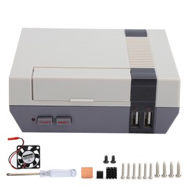 Retro Vintage Game Console Shell Box with Fan Heat Sink for Raspberry Pi 2/3/B+ ABS for PCB