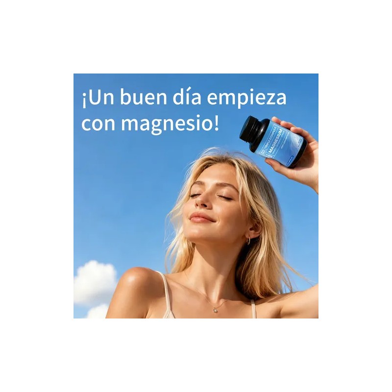 Magnesio Triple Quelado Alta Abs Non Gmo Caps Veganas