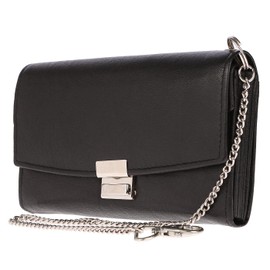 Christian Wippermann Large Genuine Leather Men's Women's Gastro Waiter's Wallet in Black, black, coin purse