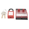Circuit Breaker Protective Cover Padlock Set Transparent Breaker 4P 25mm