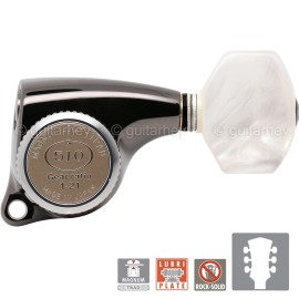 GOTOH NEW Gotoh SGL510Z-P7 MGT Locking Tuning Keys, 21:1 Ratio Set 3x3 - COSMO BLACK