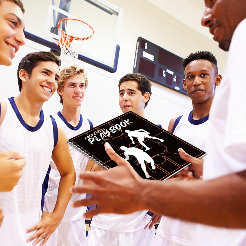 gisgfim Basketball Playbook Notebook 8.5x11 Inches Basketball Practice Planner Coaches