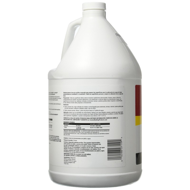 CUSTOM BLDG PRODUCTS CP1 Latex Primer, 128 Fl Oz (Pack