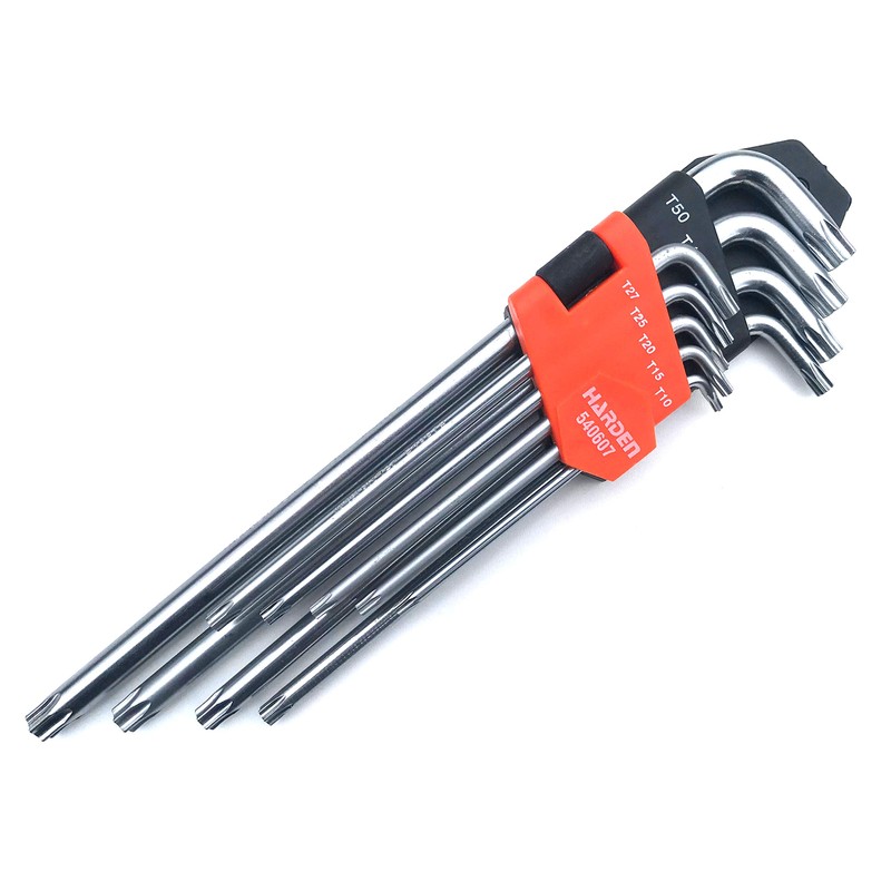HARDEN torx Security Tamper Proof Key Set 9 pcs, Long