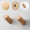 USHXVG Pack of 4 Beveled Wooden Hooks, Door Hooks, Wall