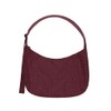 Large Nylon Crescent Bag - Mahogany