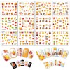 TailaiMei 60 Sheets Fall Nail Art Stickers Decals, Thanksgiving Water