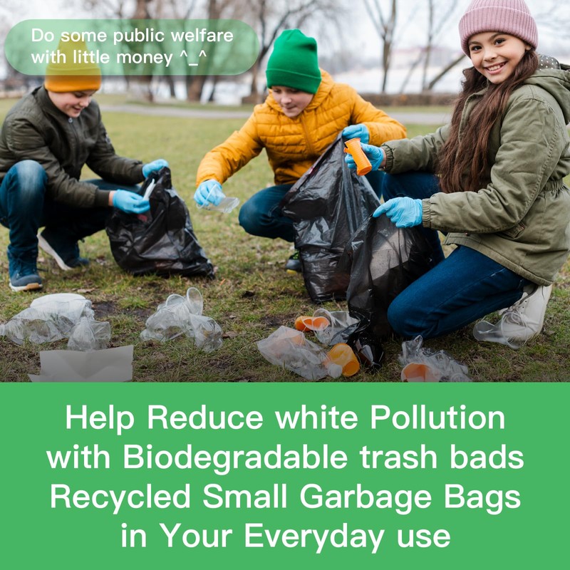 8-Gallon Trash Bags Medium Garbage-Bag - 100 Counts Unscented Strong