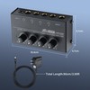 SinLoon HA400 4-Channel Stereo Headphone Amplifier, Metal Mini Audio Splitter