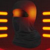 Winter Heated Ski Balaclava Windproof Heated Hat Warm Neck Full