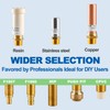 AquaNeurk 2Pcs Resin Straight Water Hammer Arrestor, 1/2 Inch MIP