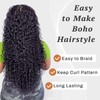 Dorsanee Deep Wave Bulk Hair for Braiding 18 Inch 2