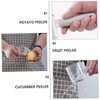Ciieeo 1Pc Practical Vegetable Peeler with Storage Holder Compact Kitchen