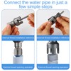 Lyreh 2pcs Integrated Internal & External Pipe Threading Tool, Steel