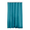 Douceur d'Intérieur, Essencia Teal Polyester Shower Curtain with Hooks (180