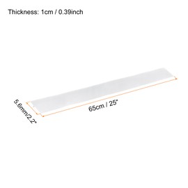 PATIKIL 25inch Length Silicone Stove Gap Cover Gap Filler Between Stove and Counter for Washer and Dryer Space, Oven, Kitchen Appliances, Clear