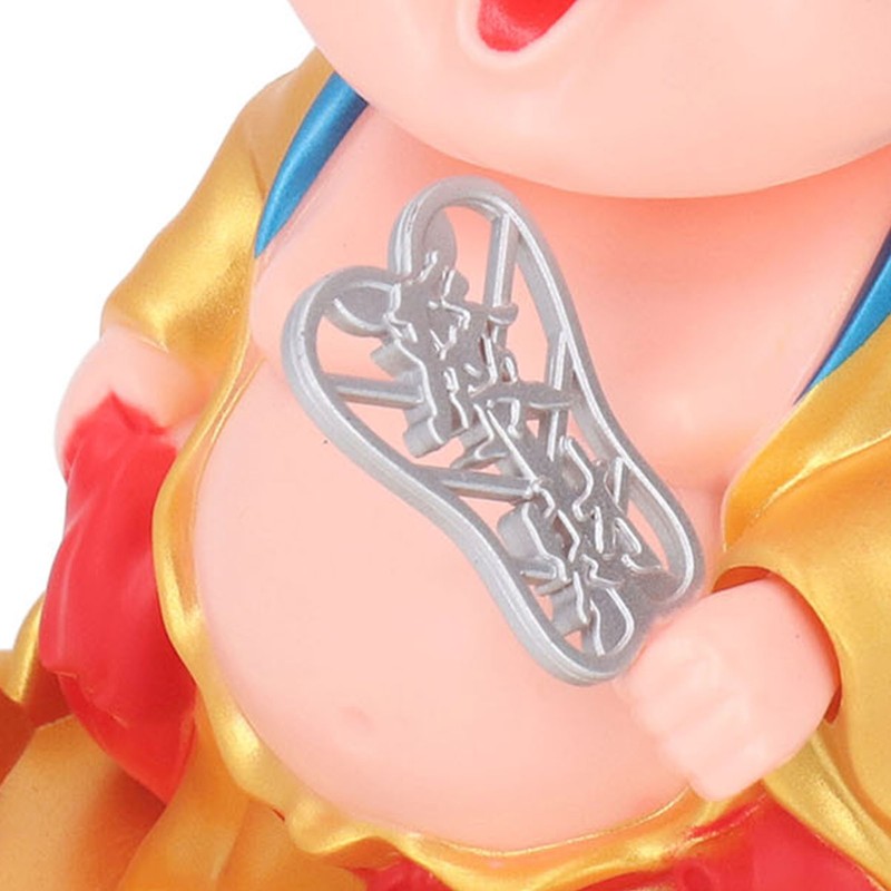 Nodding Smiling Buddha Maitreya Automatic Laughing Car Dashboard Solar Buddha